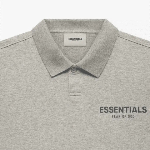 Fear Of God Essentials SS Polo Dark Heather Oatmeal