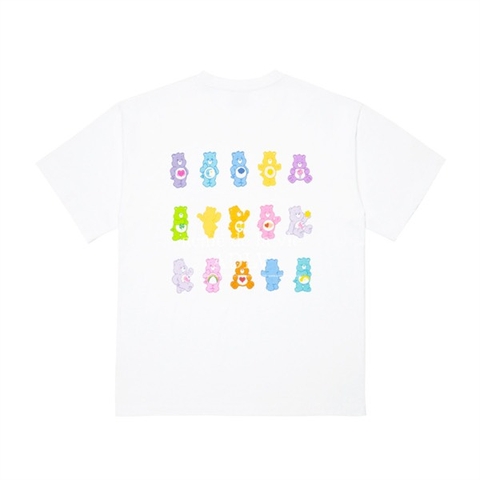 ADLV COLORFUL CARE BEARS SHORT SLEEVE T-SHIRT WHITE