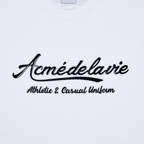 ADLV GEL PRINTING LOGO SHORT SLEEVE T-SHIRT WHITE