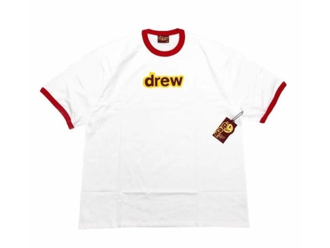 Tee Drew House Oversized Secret SS Ringer Tee White