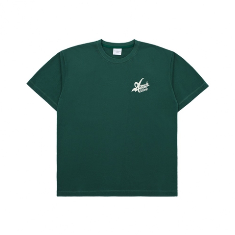 ADLV BIG LOGO 2 PRINTING SHORT SLEEVE T-SHIRT DEEP GREEN