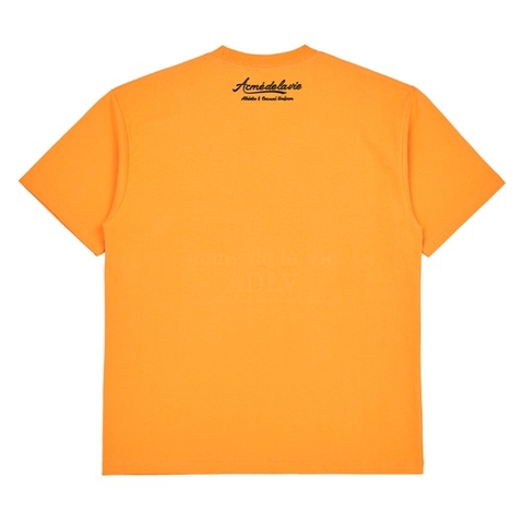 ADLV GEL PRINTING LOGO SHORT SLEEVE T-SHIRT ORANGE