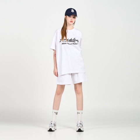 ADLV GEL PRINTING LOGO SHORT SLEEVE T-SHIRT WHITE