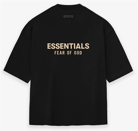 Fear of God Essentials V-neck Tee Fall SS23 Jet Black