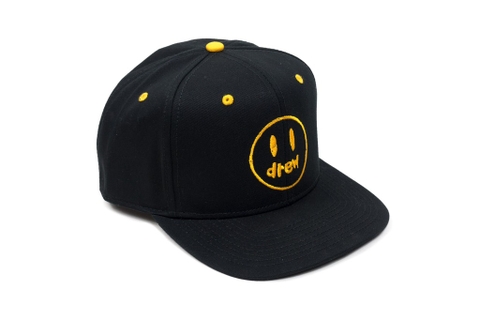 Drew House Sketch Mascot Snapback Hat Black