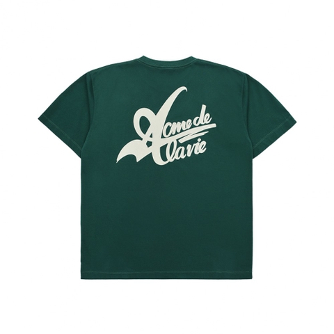 ADLV BIG LOGO 2 PRINTING SHORT SLEEVE T-SHIRT DEEP GREEN