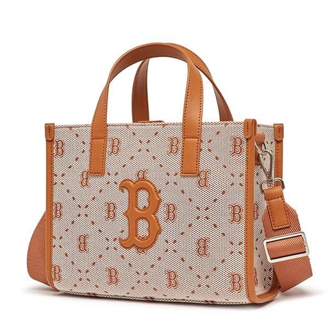 MLB Big Diamond Monogram Jacquard Small Tote Bag Boston Red Sox 3AORS013N-43BRS