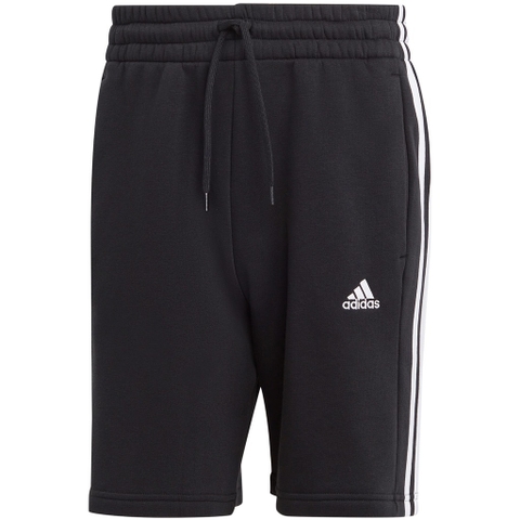Adidas Essentials Fleece 3-Stripes Shorts - Black IB4026