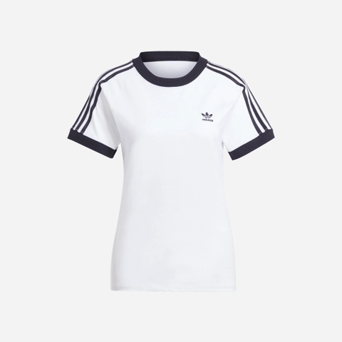 Adidas Adicolor Classics Slim 3-Stripes Tee - White