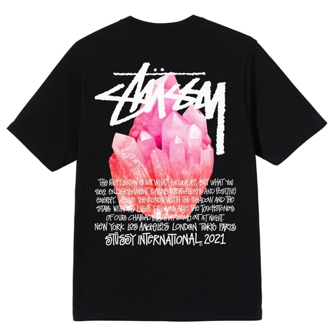 STUSSY REFLECTION TEE BLACK