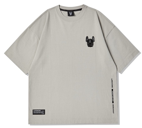 LIFE WORK Radoc Supima Short Sleeve T-shirt-Beige
