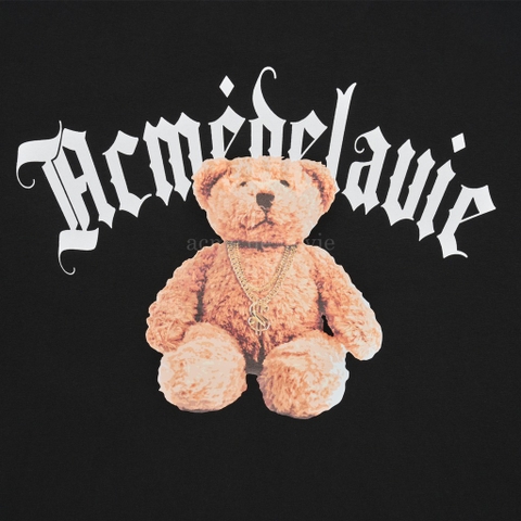 ADLV GOLD CHAIN BEAR DOLL SHORT SLEEVE T-SHIRT BLACK