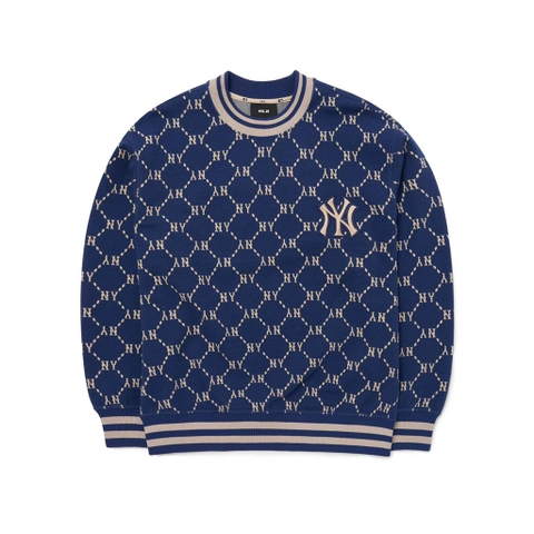 MLB Diamond Monogram Jacquard Overfit Sweatshirt New York Yankees