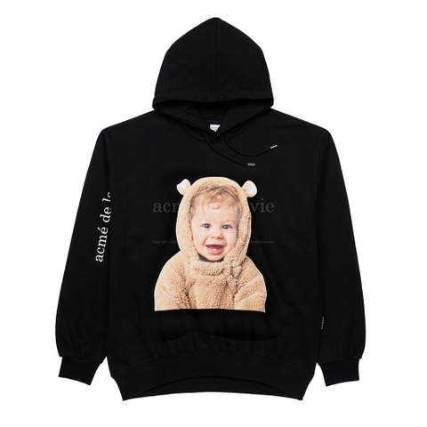ADLV BABY FACE BEAR DOLL HOODIE BLACK