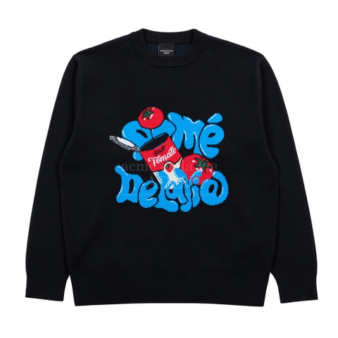 ADLV TOMATO FRONT ARTWORK KNIT BLACK