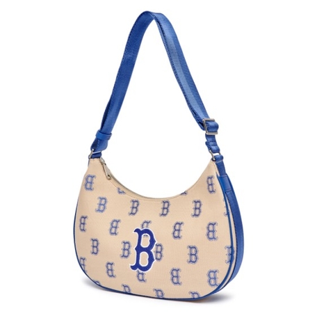 MLB Monogram Jacquard Hobo Bag Boston Red Sox 3ABQL023N-43SAL