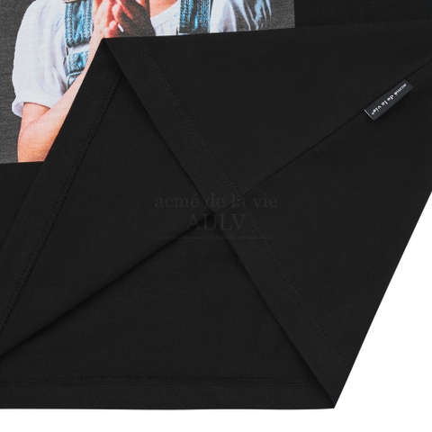 ADLV DTP PRAY GIRL BABY FACE SHORT SLEEVE T-SHIRT BLACK