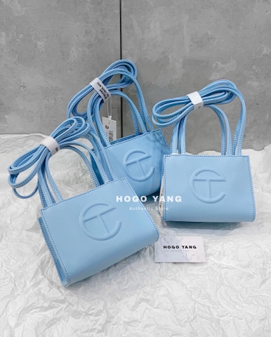 Telfar Small Pool Blue Shopping Bag Size S