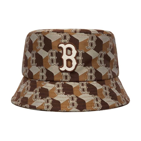 MLB Cube Monogram Bucket Hat Boston Red Sox 3AHTM212N-43BRD