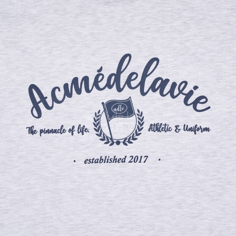 ADLV SCRIPT FLAG LOGO SHORT SLEEVE T-SHIRT MELANGE