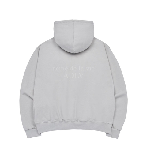 ADLV THREE BOUCLE BEAR HOODIE LIGHT GREY