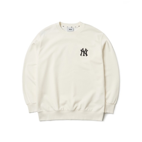 MLB MONOGRAM DIAMOND GRADIENT BAG BIG LOGO OVERFIT SWEATSHIRT NEW YORK YANKEES