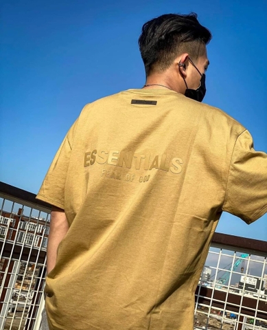 FEAR OF GOD ESSENTIALS T-shirt Amber