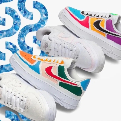 Nike Air Force 1 Low GS Tear-Away White Multicolour