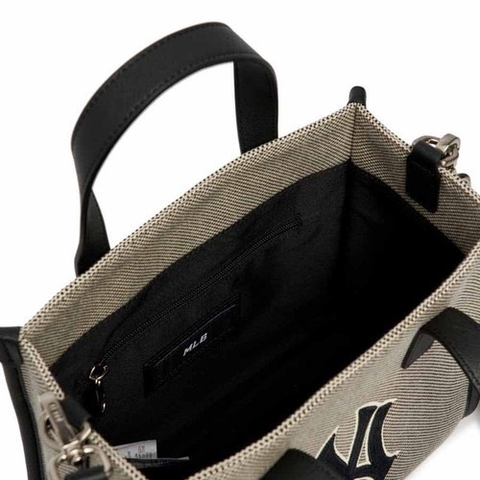 MLB Basic Big Logo Canvas Small Tote Bag 3AORS062N-50BKS