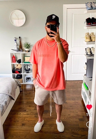 Fear of God Essentials T-shirt Coral