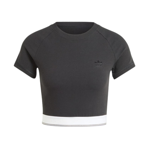adidas Tape Waistband Tee 'Black' IT9771