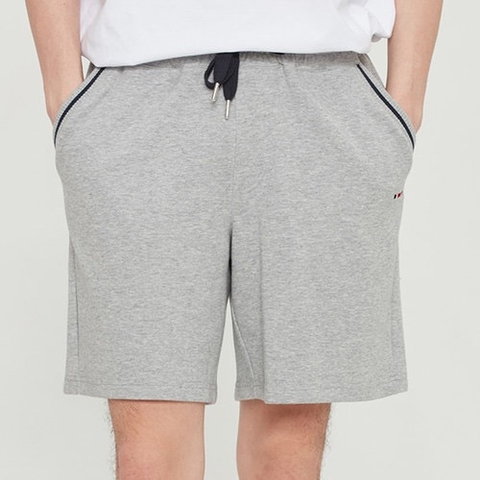 ROMANTIC CROWN POCKET RIBBED SHORTS_GREY