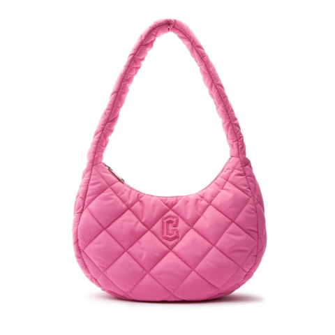 MLB Quilted Hobo Bag Cleveland Pink 3ABQM0936-45PKS