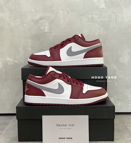 Jordan 1 Low White Bordeaux