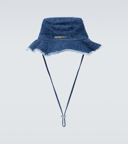 Jacquemus Blue Le Bob Artichaut Hat in Denim