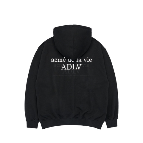ADLV DTP PRAY GIRL BABY FACE HOODIE BLACK