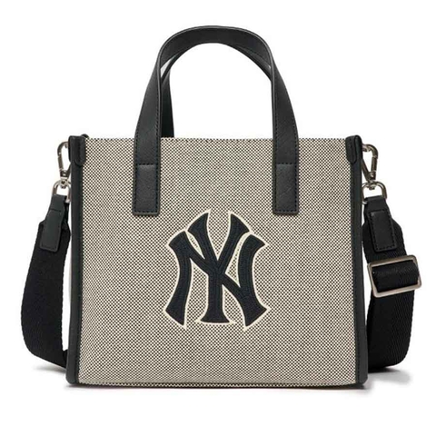 MLB Basic Big Logo Canvas Small Tote Bag 3AORS062N-50BKS
