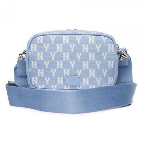 MLB Monogram Jacquard Mini Crossbody Bag New York Yankees 3ACRS022N-50BLL