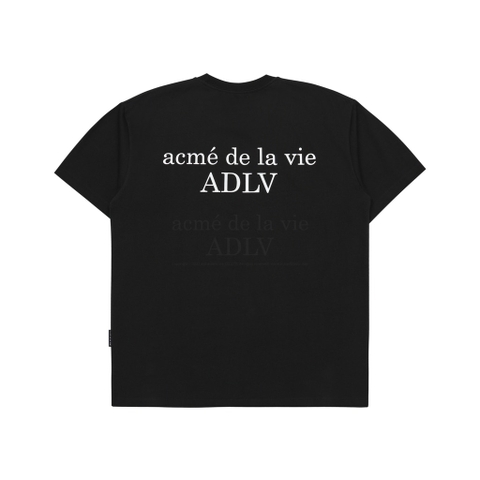 ADLV DTP WINDOW SEAT BABY FACE SHORT SLEEVE T-SHIRT BLACK