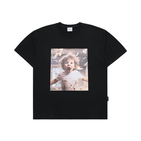 ADLV Baby Face Scream Boy Short Sleeve T-Shirt Black