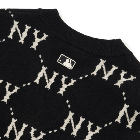 MLB CARDIGAN DIAMOND MONOGRAM FRONT PANEL PATTERN CARDIGAN NEW YORK YANKEES