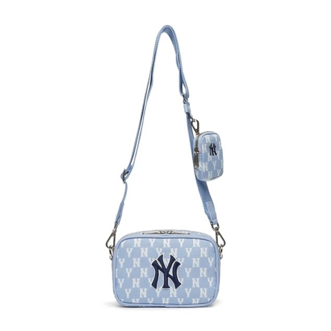 MLB Monogram Jacquard Mini Crossbody Bag New York Yankees 3ACRS022N-50BLL