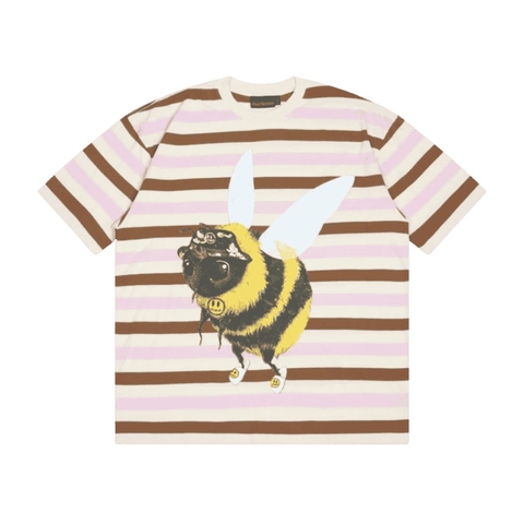 Drew House Bizzy SS Tee Brown Stripe
