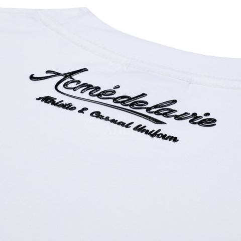 ADLV GEL PRINTING LOGO SHORT SLEEVE T-SHIRT WHITE