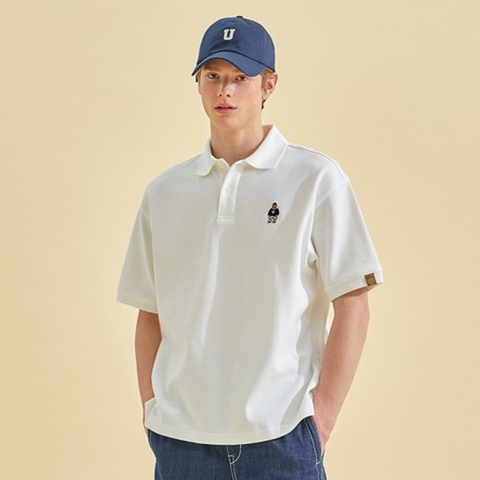 WHOAU STEVE BEAR POLO-SHIRT White