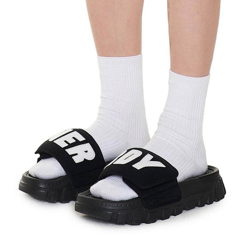 Nerdy Rich Bread Velcro Slide Black