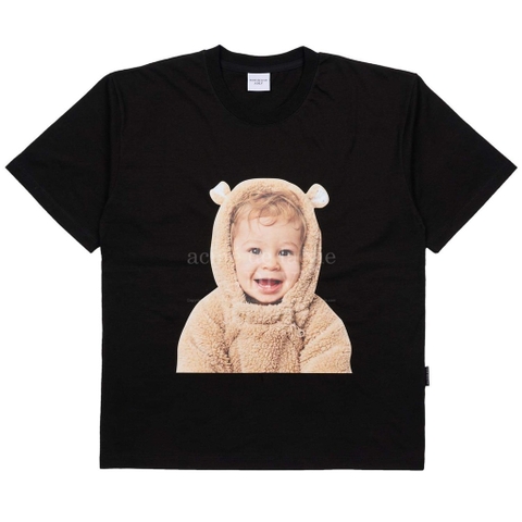 ADLV BABY FACE BEAR DOLL SHORT SLEEVE T-SHIRT BLACK