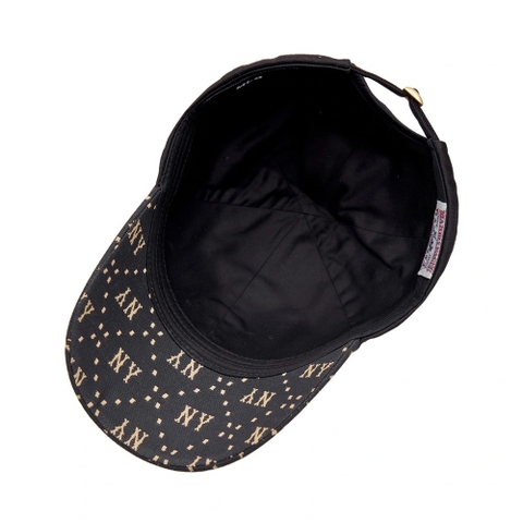 MLB Korea Diamond Monogram Point Ball Cap New York Yankees Black 3ACPM093N-50BKS