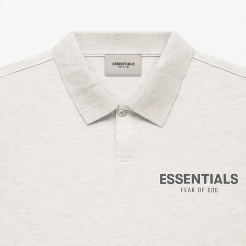 Fear Of God Essentials SS Polo Light Heather Oatmeal