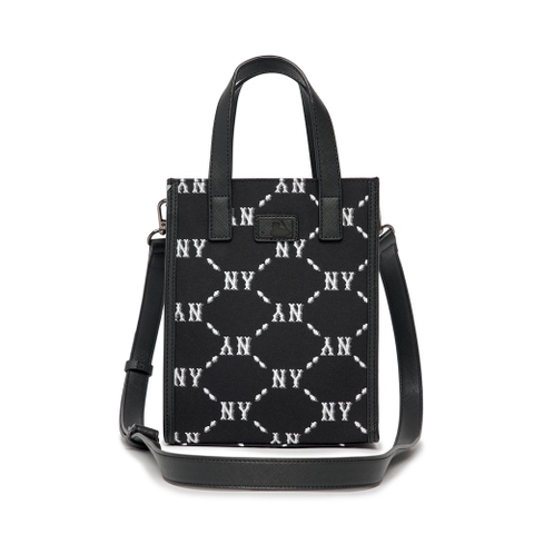 MLB Dia Mono Jacquard Phone Pouch New York Yankees Black
